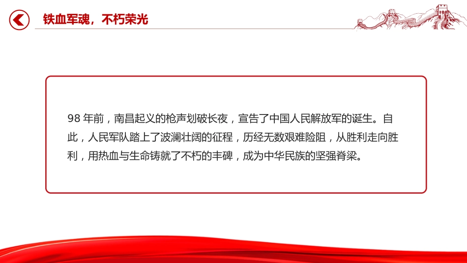 纪念中国人民解放军建军98周年课件讲稿+PPT课件：铁血军魂不朽荣光_第2页