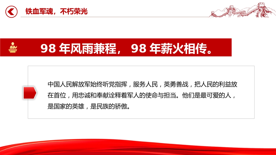 纪念中国人民解放军建军98周年课件讲稿+PPT课件：铁血军魂不朽荣光_第6页