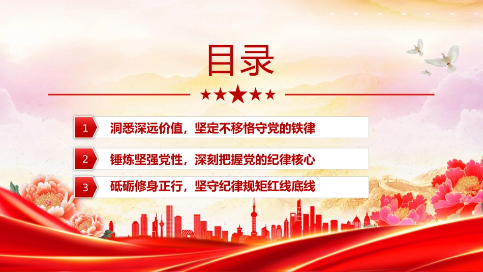 党员思想教育党课讲稿+PPT课件：守纪律讲规矩做一名合格的党员干部_第3页