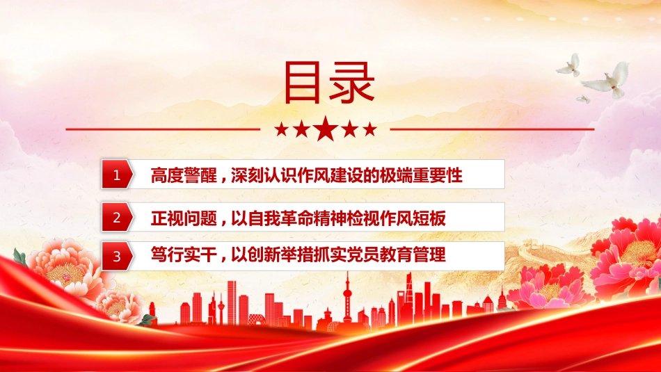 社区党支部作风建设党课讲稿+PPT课件：抓实党员教育管理擦亮为民服务底色_第3页