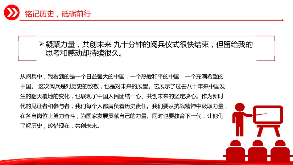 观2025年九三阅兵有感课件讲稿+PPT课件：铭记历史砥砺前行_第6页