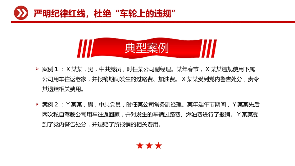 公车私用警示教育课件讲稿+PPT课件：严明纪律红线 杜绝车轮上的违规_第4页