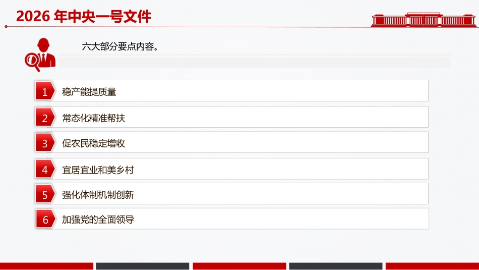 2026年中央一号文件核心要点速览PPT乡村全面振兴主题课件_第4页