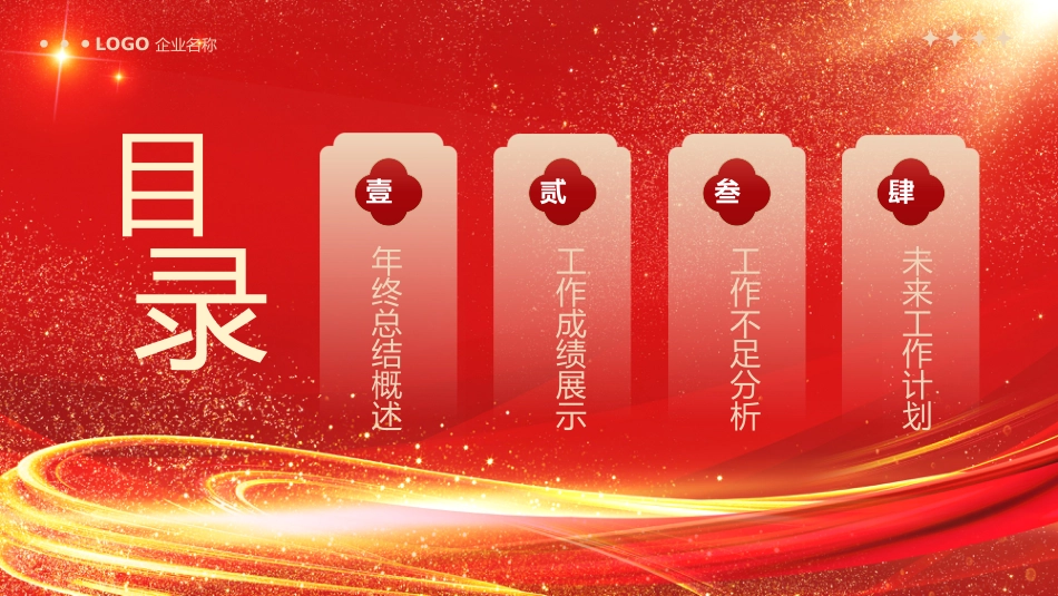 2026工作总结PPT红金光效马跃星河梦启新章总结计划模板_第2页