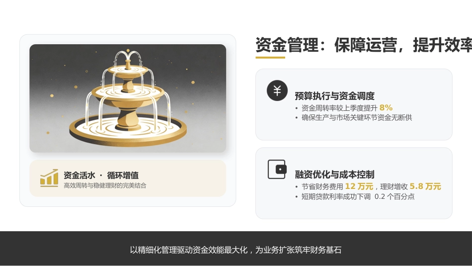 季度财务工作总结汇报财务经理工作汇报PPT模板_第4页