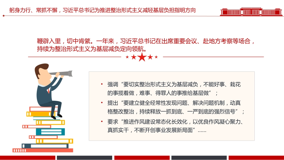 整治形式主义为基层减负综述课件讲稿+PPT课件：减负增效添干劲 实干担当谱新篇_第6页