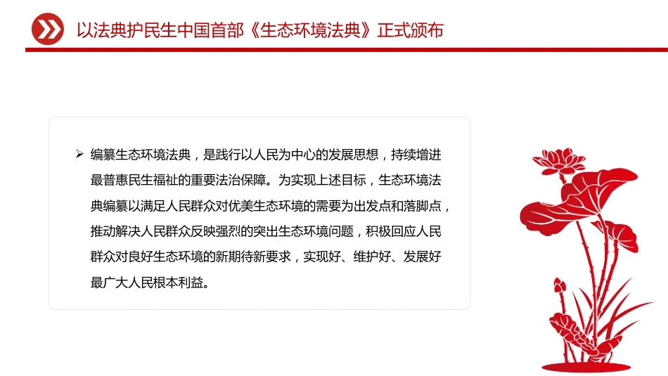 讲稿+PPT课件：以法典护民生中国首部《生态环境法典》正式颁布_第3页