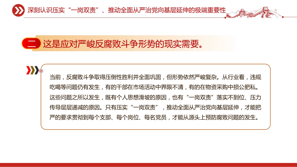讲稿+PPT课件：压实“一岗双责”推动全面从严治党向基层延伸_第7页