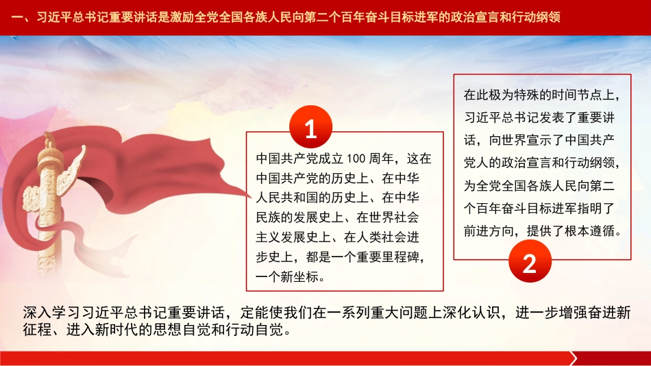党课讲稿+PPT系列第32期：在学习贯彻习近平总书记“七一”重要讲话精神专题宣讲报告会上的报告（100周年，“七一”讲话）_第7页