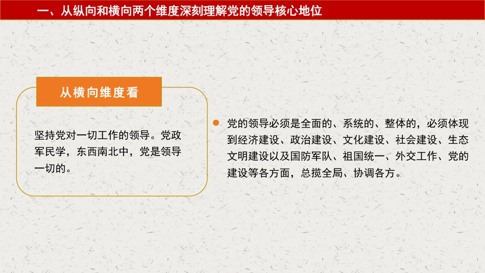 党课讲稿+PPT系列第209期：深刻认识党的领导核心地位和“两个确立”的决定性意义_第7页