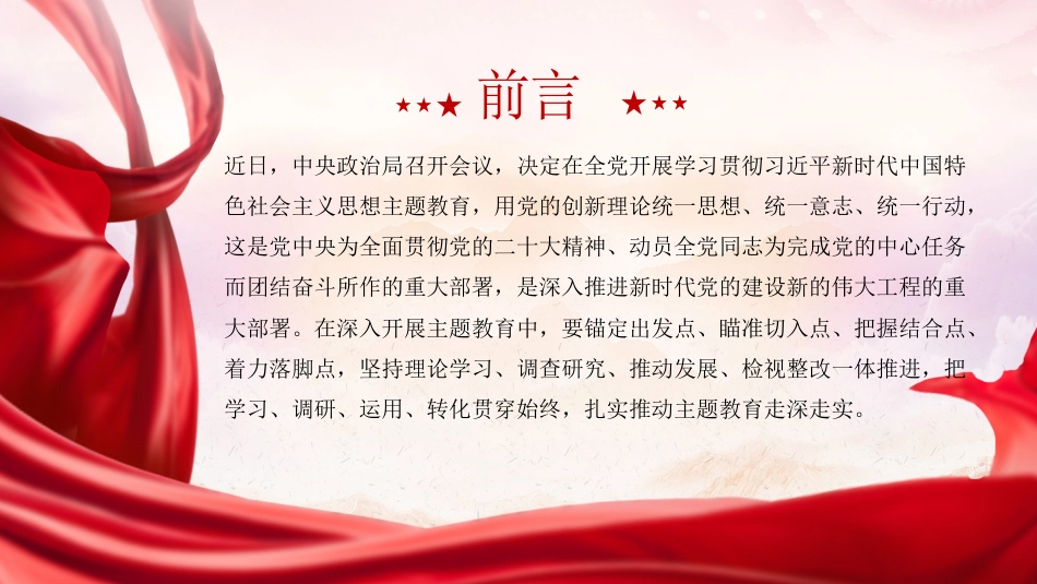 党课讲稿+PPT系列第182期：抓牢四个点 扎实推动主题教育走深走实_第2页