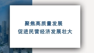 党课讲稿+PPT系列第247期：聚焦高质量发展 促进民营经济发展壮大