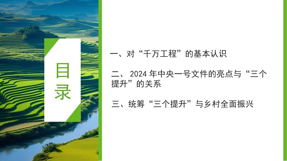 党课讲稿+PPT系列第252期：2024年中央一号文件精神解读  统筹提升乡村产业发展、乡村建设、乡村治理水平_第2页