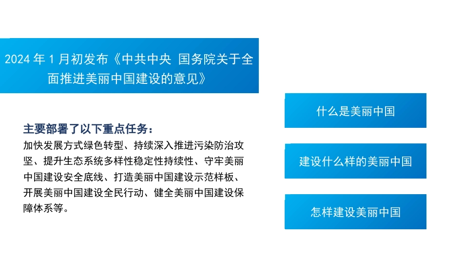 党课讲稿+PPT系列第298期：聚焦建设美丽中国 加快推进人与自然和谐共生的现代化——学习贯彻党的二十届三中全会精神_第3页