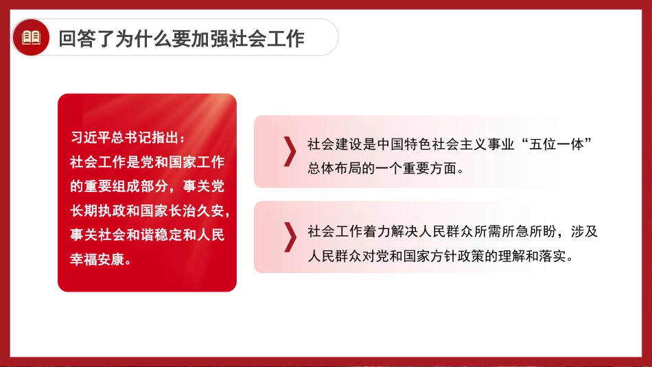 党课讲稿+PPT系列第333期：坚定不移走中国特色社会主义社会治理之路——深入学习贯彻习近平总书记关于社会工作的重要论述（社会工作部）_第6页