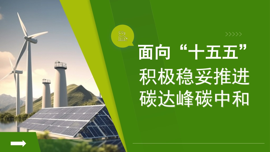 党课讲稿+PPT系列第383期：面向“十五五” 积极稳妥推进碳达峰碳中和_第1页