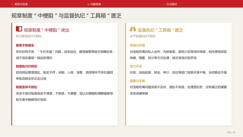 党课讲稿+PPT系列第411期:关于以“明白纸”治理违规吃喝问题的思考与实践_第8页