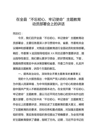 第二批主题教育动员会讲话（8700字）