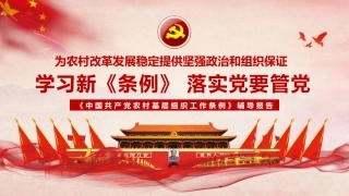 农村基层组织工作条例精美PPT