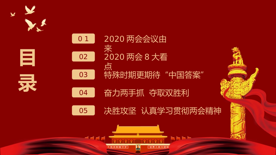 聚焦全国两会2020政府工作报告ppt课件1_第3页