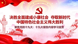 专题微党课：十九大报告（全报告解读版）