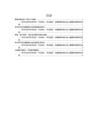 学习主题教育总结大会重要讲话的研讨发言5篇