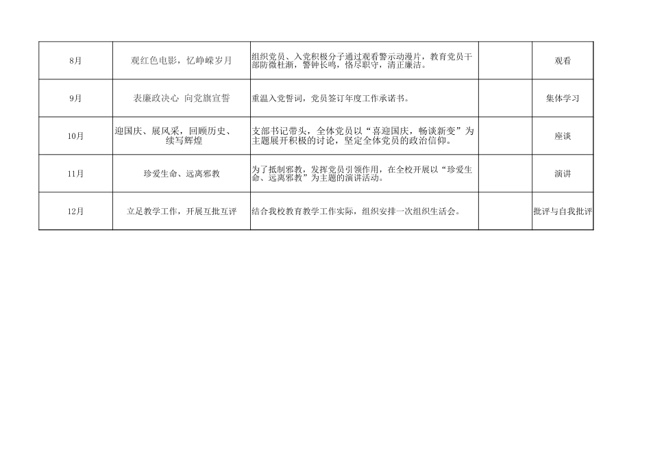 2020年主题党日计划表(学校)_第2页