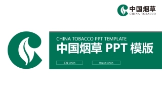 中国烟草标准色PPT模板课件
