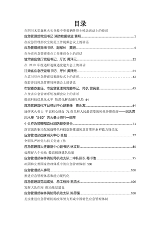 应急管理系统领导讲话材料合集（34万字）