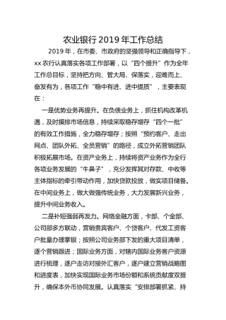 银行年度工作总结（简略版）