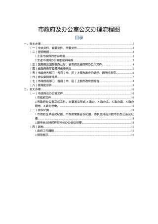 办公室公文办理流程图