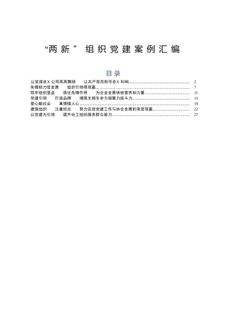 两新组织党建案例合集7篇