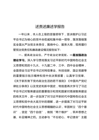 3500字述责述廉述学报告