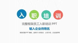 员工入职培训PPT模板