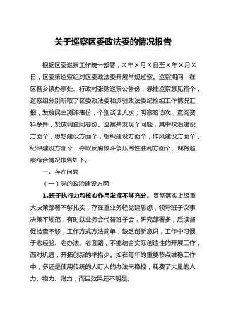 巡察组巡察情况报告4000字