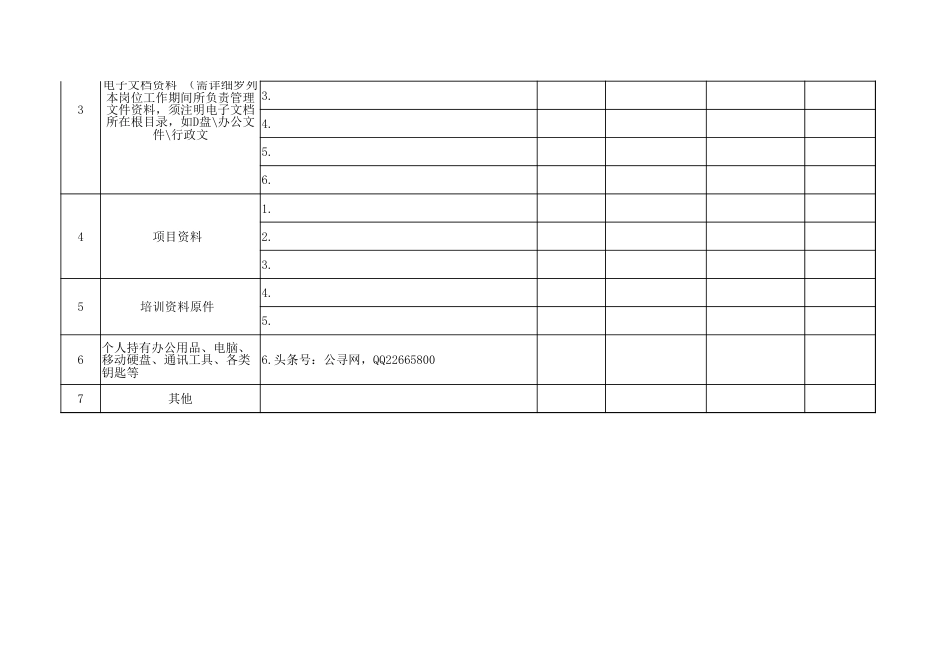 干部离任工作交接表_第2页