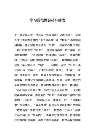 -学习贯彻两会精神感悟--_1