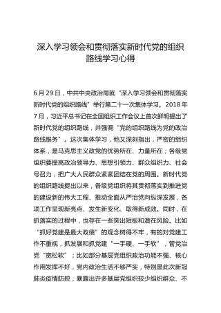 -深入学习领会和贯彻落实新时代党的组织路线学习心得--_4