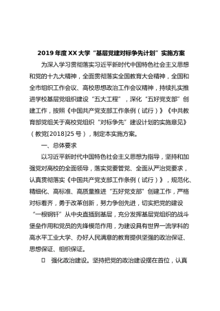 党建争先创优活动实施方案2篇（含一篇学校版）