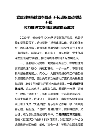 党支部2020年工作总结（公安）