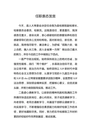 任职表态发言合集10篇