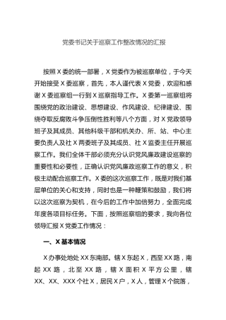 巡察工作整改情况总结汇报（乡镇5800字）