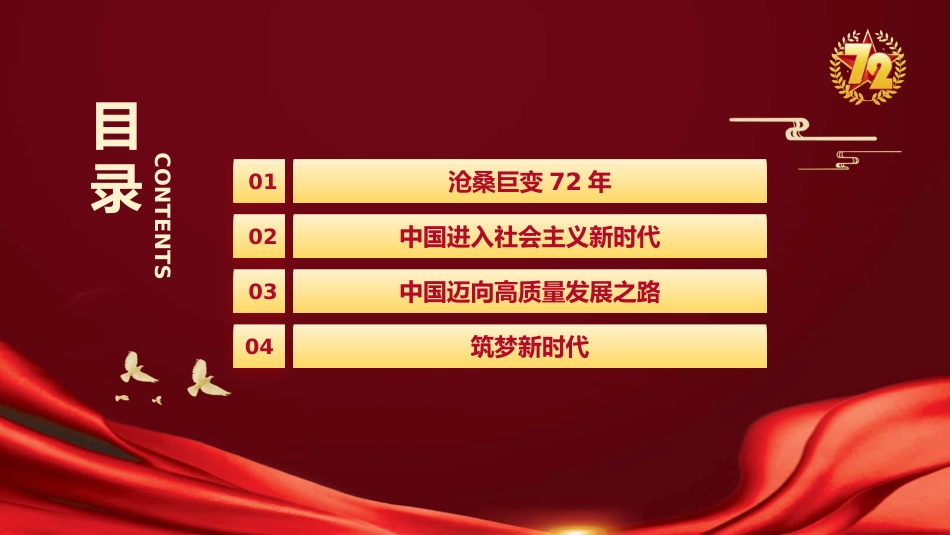 十一国庆节PPT课件:沧桑巨变72载 逐梦新时代_第3页