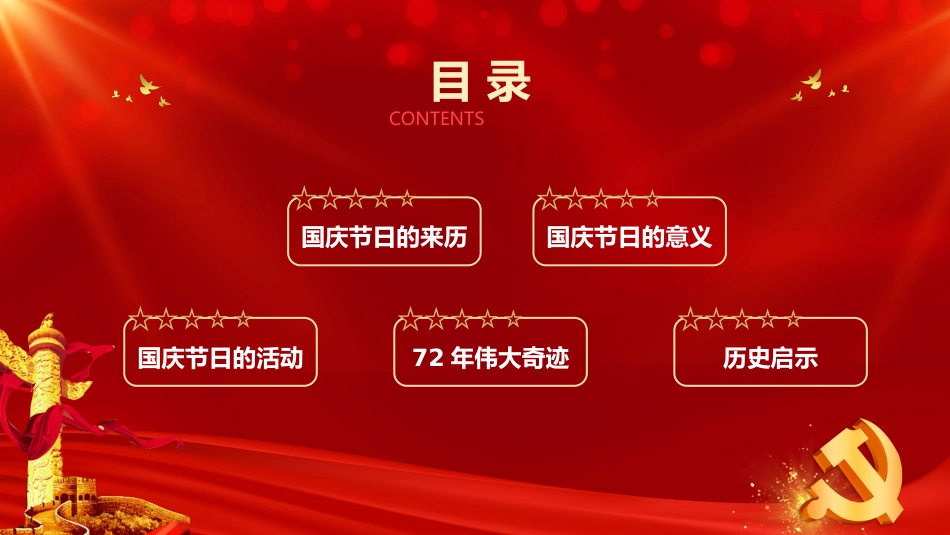 十一国庆节72周年PPT课件_第3页