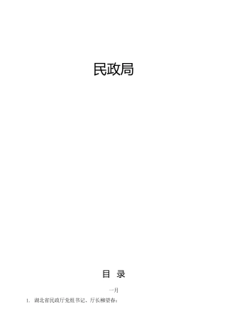 民政系统材料合集136篇，含领导讲话、研讨发言等