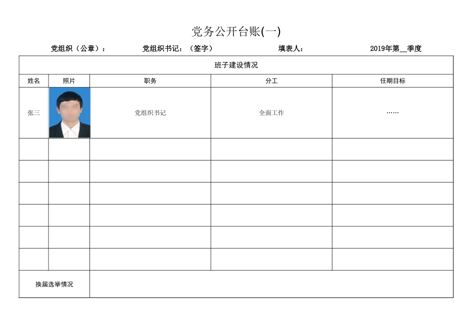 党务公开台账（样表）_第1页