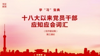 党史学习教育培训党课ppt：十八大以来应知应会词汇（经济建设篇）