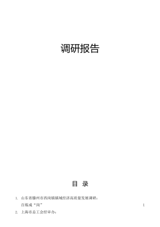 2021年调研报告合集34篇