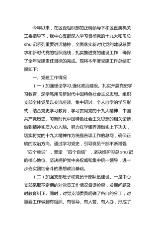 2021年党建工作总结4800字