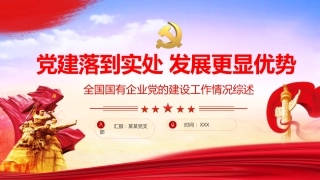 国企党的建设工作情况总结综述PPT